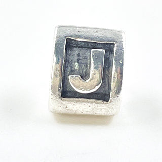 PANDORA Alphabet Letter "J" Sterling Silver Charm