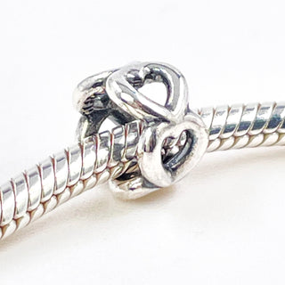 PANDORA Open Heart Sterling Silver Spacer Charm