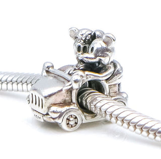PANDORA Disney Mickey And Minnie Vintage Car Sterling Silver Charm