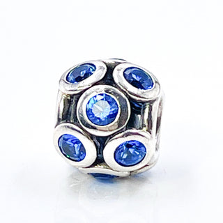 PANDORA Whimsical Lights Sterling Silver Charm With Blue Crystal
