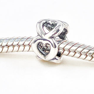 PANDORA Open Heart Sterling Silver Spacer Charm
