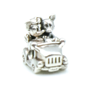 PANDORA Disney Mickey And Minnie Vintage Car Sterling Silver Charm