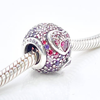 PANDORA Asymmetric Hearts of Love Sterling Silver Charm