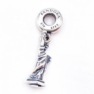 PANDORA Statue of Liberty Sterling Silver Charm New York United States National Icon Travel Bead