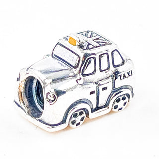 PANDORA Taxi Sterling Silver Charm Travel Bead With Yellow Enamel