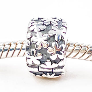 PANDORA Flowers Sterling Silver Clip Charm