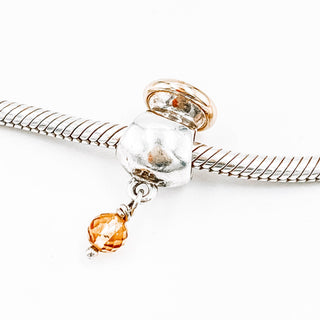 PANDORA Buttercup Sterling Silver Dangle Charm With 14k Gold, Citrine And Cubic Zirconia