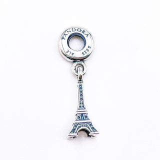 PANDORA Eiffel Tower Sterling Silver Charm Paris France National Icon Travel Bead