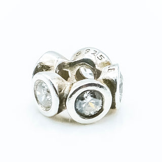 PANDORA Lights Clear CZ Spacer 925 ALE Sterling Silver Spacer Charm