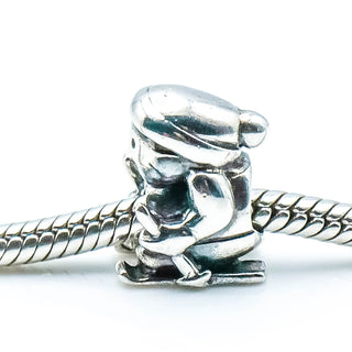 CHAMILIA Bunny Hill Skier Sterling Silver Charm Bead