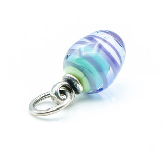 TROLLBEADS Blue Twirl Easter Egg Limited Edition Sterling Silver Charm