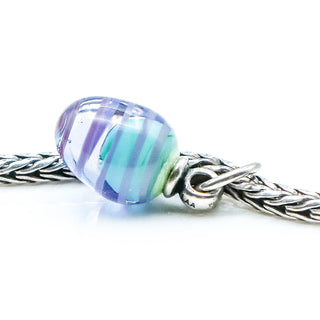 TROLLBEADS Blue Twirl Easter Egg Limited Edition Sterling Silver Charm