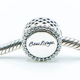 Pandora Beau Rivage Exclusive Casino Sterling Silver Charm With Beau Rivage Inscription And Cubic Zirconia