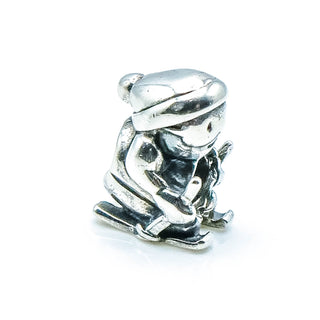 CHAMILIA Bunny Hill Skier Sterling Silver Charm Bead