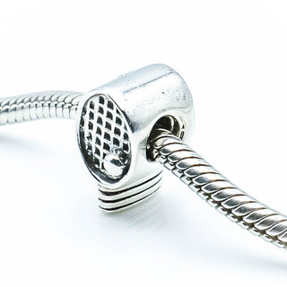 CHAMILIA Sterling Charm Bead Tennis Racket GD-10