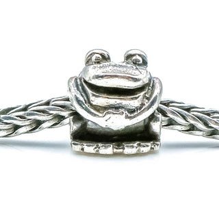TROLLBEADS Frog Bead Sterling Silver Charm by Designer Søren Nielsen