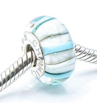 CHAMILIA Endless Summer Murano Glass Bead With Sterling Silver Core