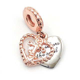 Pandora Rose Rope Heart And Love Anchor Dangle Charm