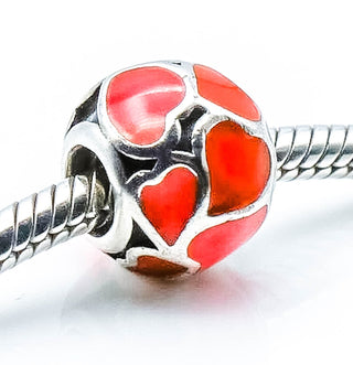 PANDORA Red Hot Love Sterling Silver Charm