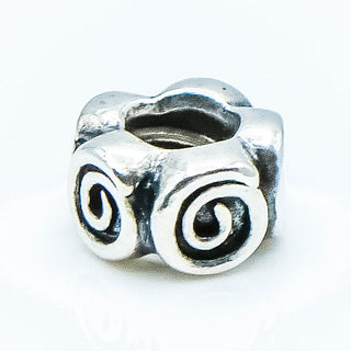 PANDORA Silver Roses Sterling Silver Spacer Charm