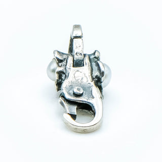 TROLLBEADS RARE Retired Pearl Flower Sterling Silver Lock