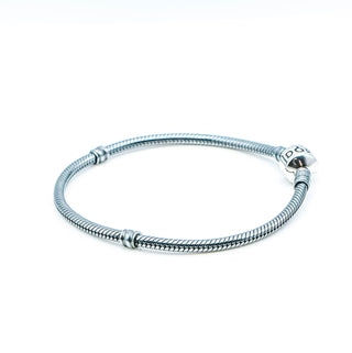 Pandora Oxidized Sterling Silver Bracelet With Pandora Barrel Clasp