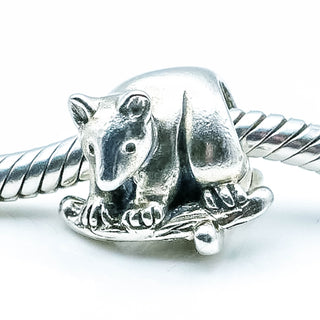 OHM Beads Bear on Branch Sterling Silver Charm