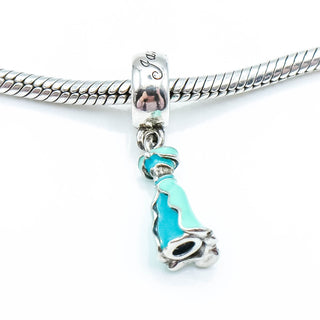 PANDORA Disney Jasmine's Dress Sterling Silver Dangle Charm 791791ENMX - Retired