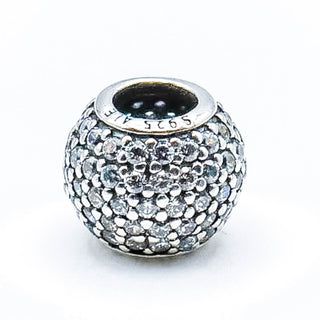 PANDORA Pave Lights Sterling Silver Charm With Clear Zirconia