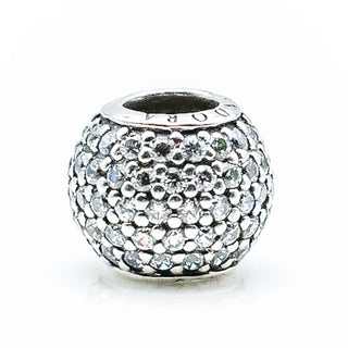 PANDORA Pave Lights Sterling Silver Charm With Clear Zirconia