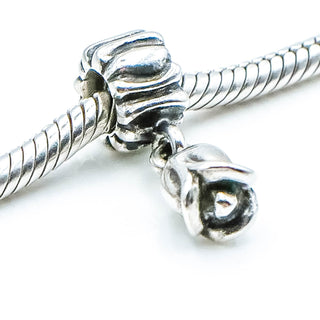 PANDORA Tulip Sterling Silver Flower Dangle Charm