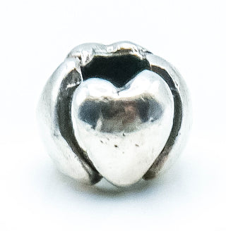 TROLLBEADS Organic Hearts Bead Sterling Silver Charm