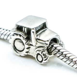 OHM BEADS Tractor Sterling Silver Charm