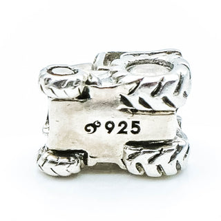 OHM BEADS Tractor Sterling Silver Charm