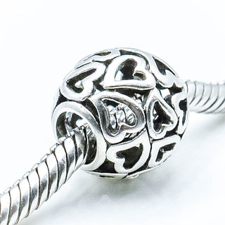 PANDORA Open Your Heart Sterling Silver Openwork Charm