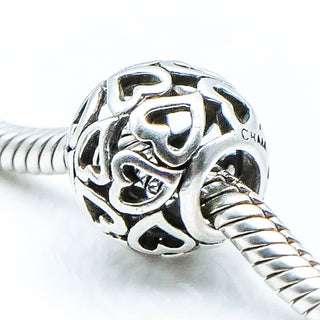 PANDORA Open Your Heart Sterling Silver Openwork Charm