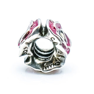 CHAMILIA Simply Posey Sterling Silver Charm Bead With Pink Enamel