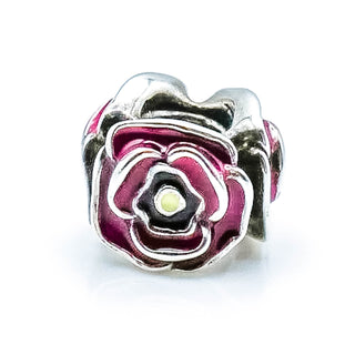 CHAMILIA Simply Posey Sterling Silver Charm Bead With Pink Enamel