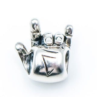 CHAMILIA Hand "I Love You" Sign Sterling Silver Charm Bead