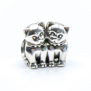 PANDORA Purrfect Together Sterling Silver Charm Cat Bead