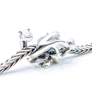 TROLLBEADS Lucky Dragon Bead Sterling Silver Charm