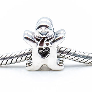 Pandora Sweet Gingerbread Man Sterling Silver Christmas Charm