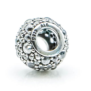 Pandora Shimmering Droplets Sterling Silver Charm With Clear Zirconia