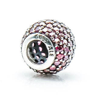 PANDORA Red Pave Lights Sterling Silver Charm With Red Zirconia 791051CZR - Retired