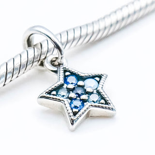 PANDORA Bright Star Sterling Silver Pendant Dangle Charm