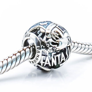 PANDORA RARE Disney Parks Exclusive Sorcerer Mickey 75th Anniversary Fantasia Sterling Silver Charm