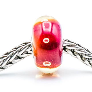 TROLLBEADS Red Bubbles Bead Sterling Silver Charm