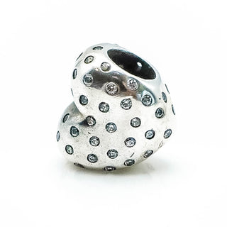 PANDORA Shimmering Heart Sterling Silver Charm