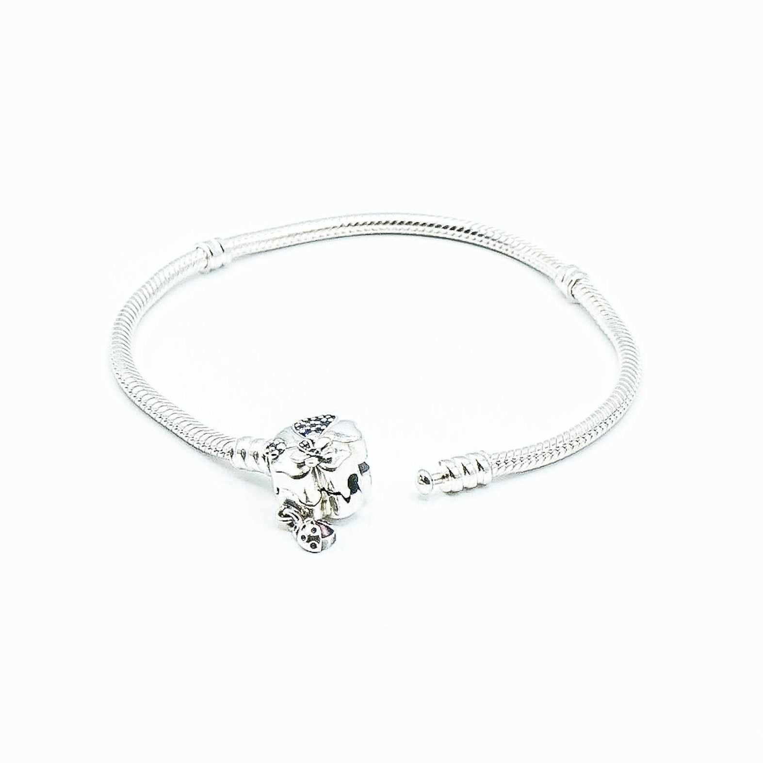 Retired Pandora Silver Bracelet with Wildflower Meadow Clasp :: Pandora  Bracelets 597124NLC :: Authorized Online Retailer