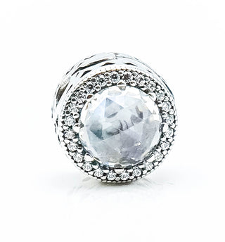 Pandora Radiant Hearts Sterling Silver Clip Charm With Clear Zirconia
